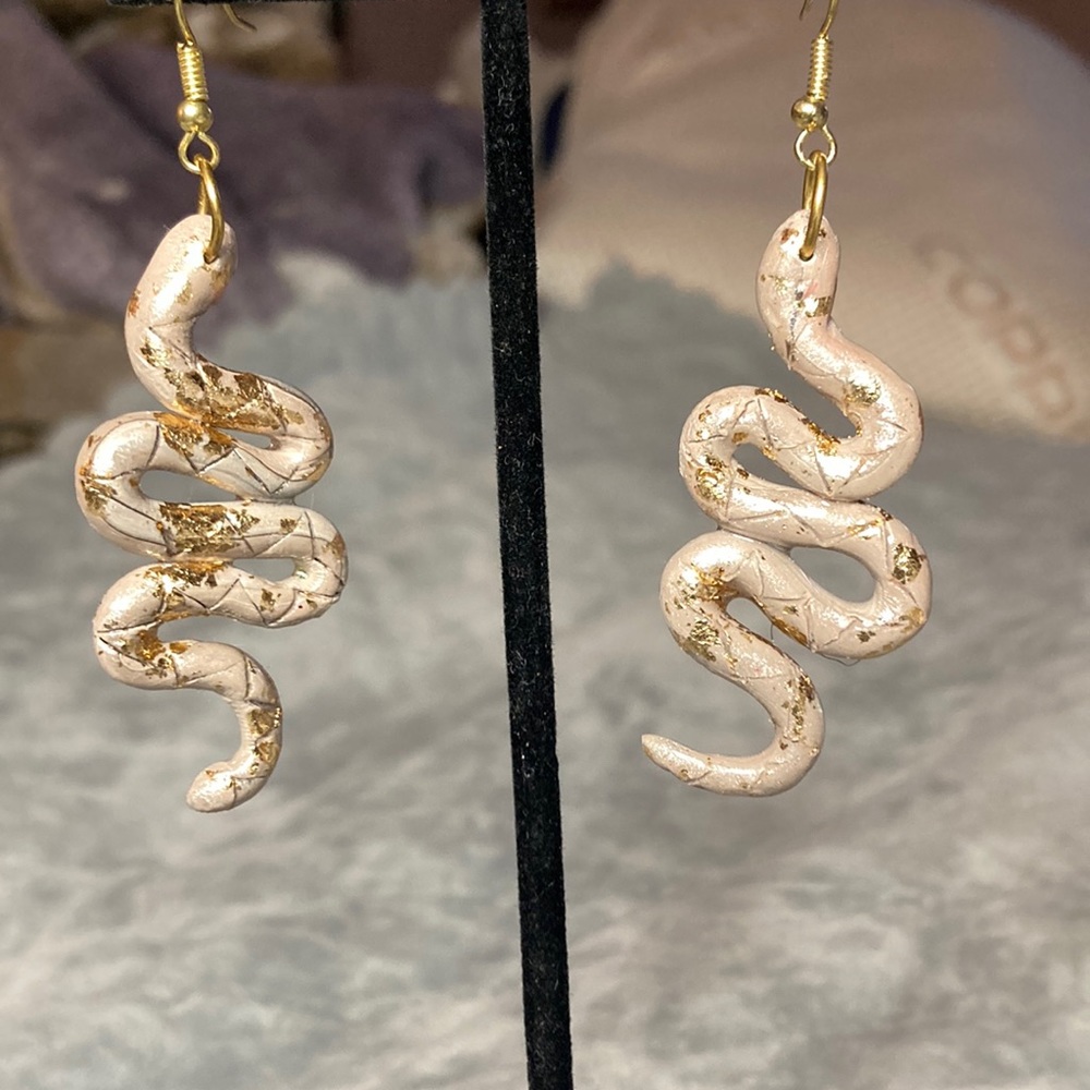 Handcrafted Serpent earrings
